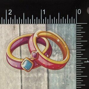 🌀10/$10🌀 Love Valentine's Day Translucent Reusable Waterproof Vinyl Sticker